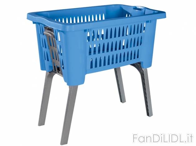Cesta portabiancheria con gambe pieghevoli AquaPur, prezzo 7,99 &#8364; per ...