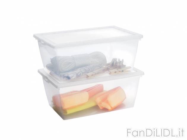 Box multiuso , prezzo 3,99 &#8364; per Alla confezione 
- Coperchio con 2 chiusure ...