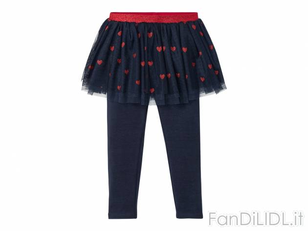Gonna con leggings per bambina Lupilu, prezzo 6.99 &#8364; 
Misure: 1-6 anni
Taglie ...