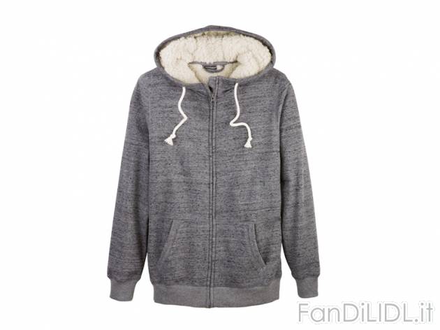 Giacca in felpa da uomo Livergy, prezzo 14,99 &#8364; per Alla confezione 
- ...