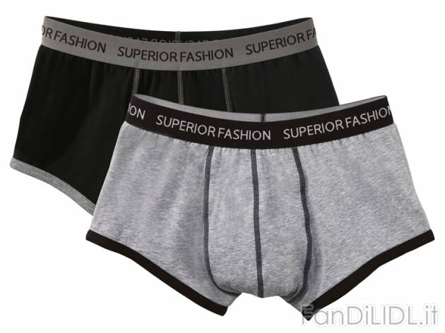 Boxer da uomo, 2 pezzi Livergy, prezzo 4,99 &#8364; per Alla confezione 
- Materiale: ...