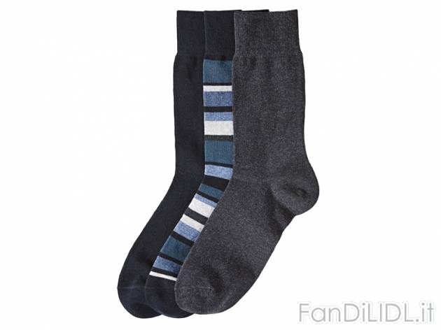 Calze da uomo, 3 paia Livergy, prezzo 2,99 &#8364; per Alla confezione 
- Misure: ...