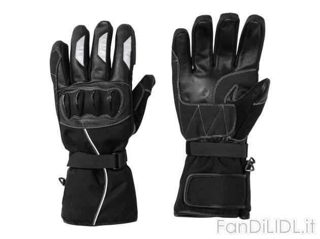Guanti da motociclista Crivit, prezzo 19.99 € 
Misure: 8-10 
- Tergivisiera ...