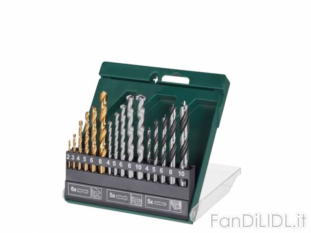 Set punte per trapano Parkside, prezzo 4,99 &#8364; per Al set 
- Per acciaio, ...