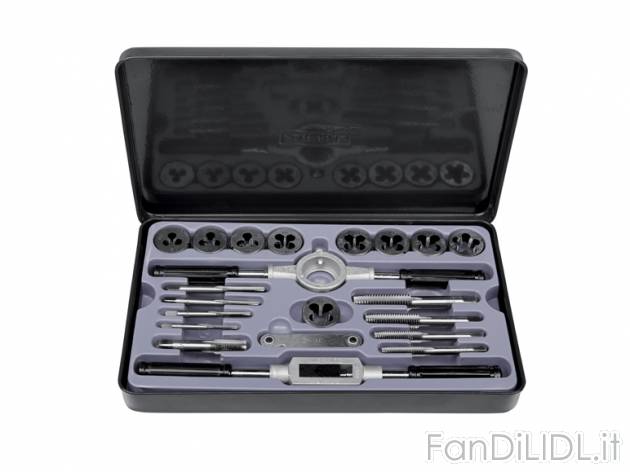 Set maschi e filiere Powerfix, prezzo 11,99 &#8364; per Al set 
Set composto ...