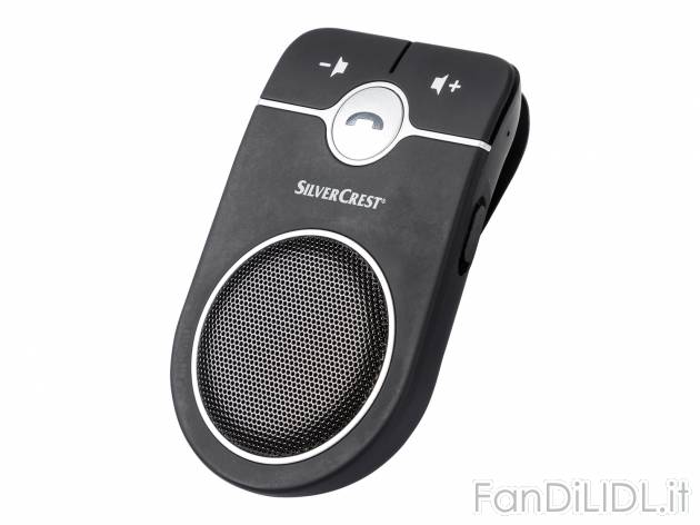 Dispositivo vivavoce Bluetooth per auto Silvercrest, prezzo 17.99 € 
- Accensione ...