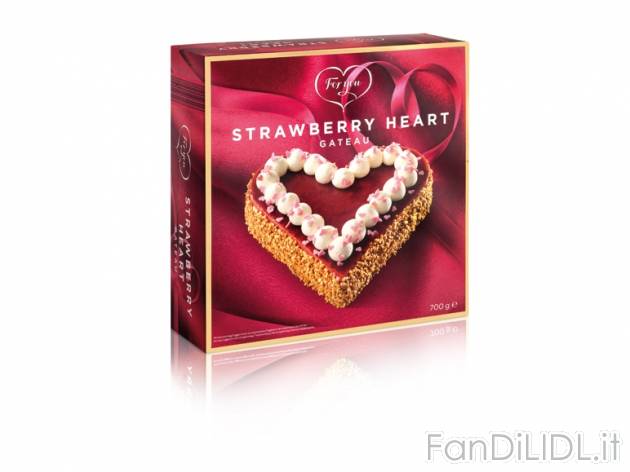 Torta a Forma di cuore , prezzo 5,99 &#8364; per 700 g confezione, € 8,56/kg ...