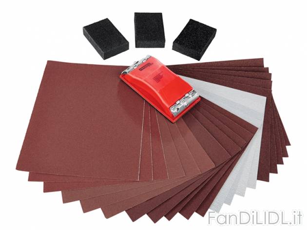 Set per levigatura manuale Powerfix, prezzo 6,99 &#8364; per Al set 
Set composto ...