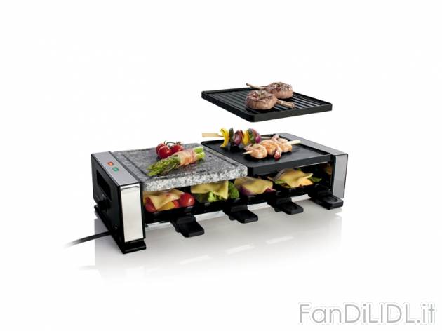 Raclette-Grill , prezzo 29,99 &#8364; per Alla confezione 
- Incl. 8 padelline ...