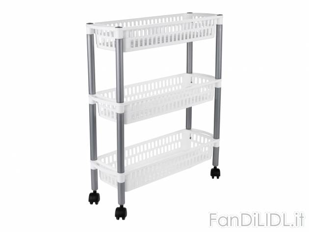 Carrello mobile o di servizio Garanzia-3-anni_1, prezzo 9.99 € 
- 3 cestelli ...