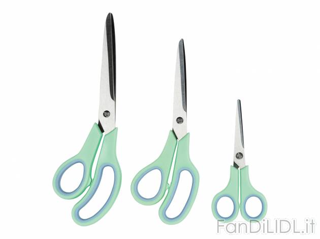 Set forbici Crelando, prezzo 3.99 &#8364; 
3 pezzi 
- Lame in acciaio inossidabile ...
