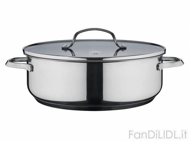 Pentola in acciaio Ernesto, prezzo 19.99 &#8364; 
Ø 28 cm 
- Fondo a nido d&#39;ape ...