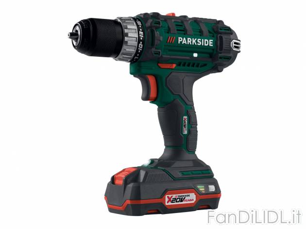 Set trapano avvitatore ricaricabile Parkside, prezzo 79.00 € 
- Luce LED integrata
- ...
