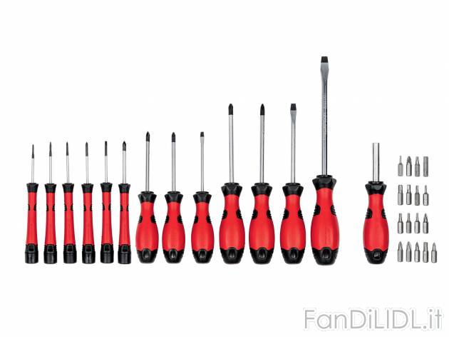Set cacciaviti Parkside, prezzo 8.99 € 
32 pezzi 
- In pratica valigetta di ...