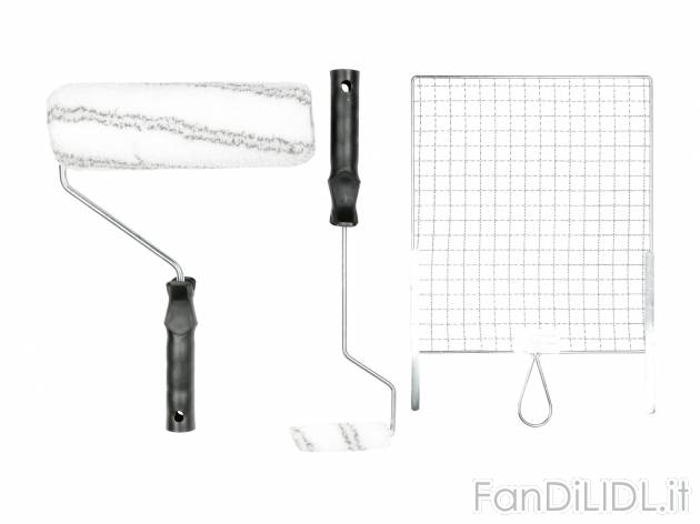 Set per tinteggiare Powerfix, prezzo 8.99 € 
4 pezzi 
- Rullo 25 cm
- Rullo ...