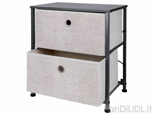 Mobiletto con 2 cassetti Livarno Living, prezzo 24.99 &#8364; 
- Cassetti con ...