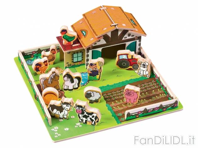Puzzle ad incastro 3D in legno , prezzo 6,99 &#8364; per Alla confezione 
- ...
