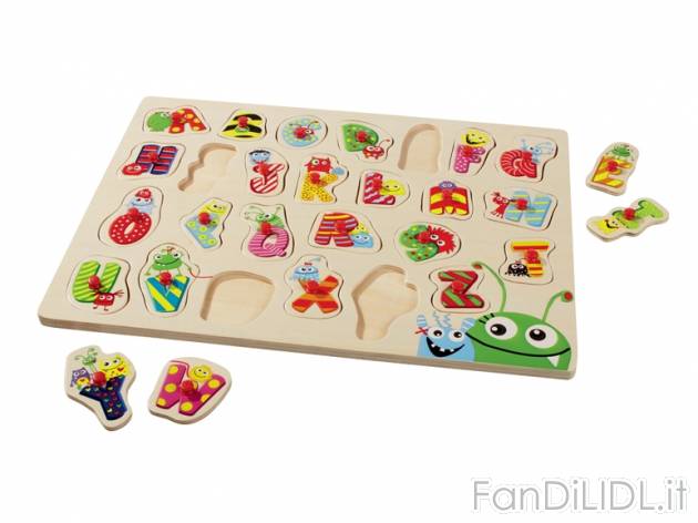 Gioco puzzle in legno , prezzo 4,99 &#8364; per Alla confezione 
- Diverte ...
