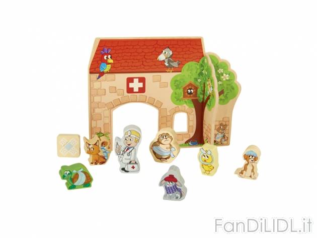 Gioco in legno professioni , prezzo 7,99 &#8364; per Alla confezione 
- Montaggio ...