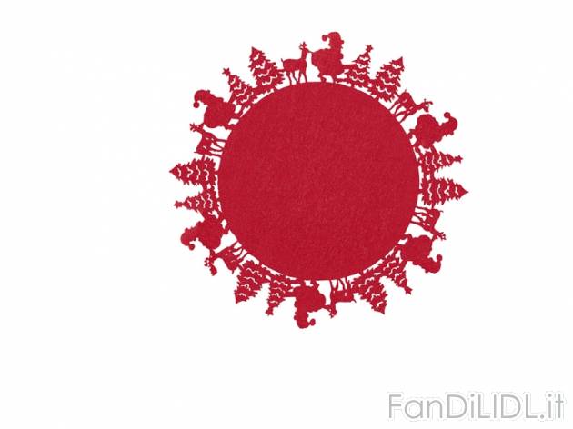Striscia centrotavola, set tovaglietta con sottobicchiere o albero di Natale decorativo ...