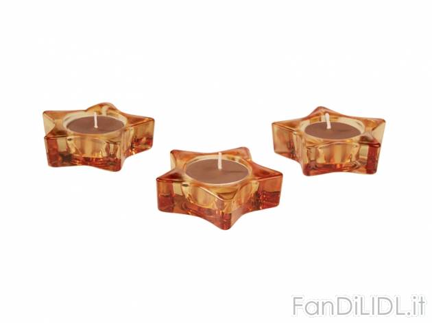 Portacandeline in vetro Melinera, prezzo 1,99 &#8364; per Alla confezione 
- ...