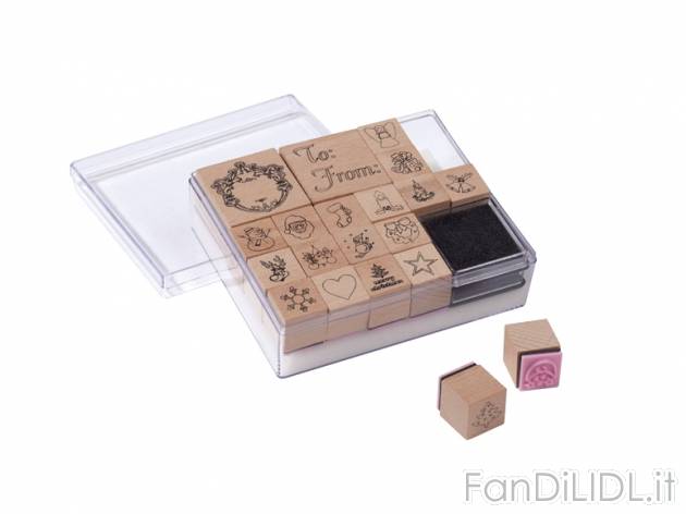 Set timbri con inchiostro , prezzo 4,99 &#8364; per Al set 
- 20 timbri in ...