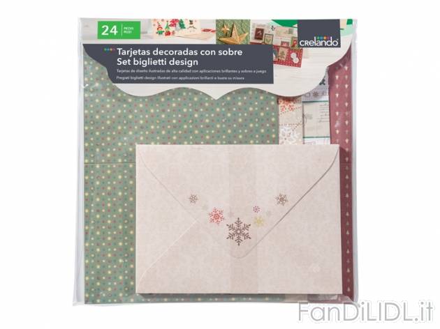 Set biglietti o adesivi per bricolage , prezzo 3,99 &#8364; per Al set 
- A ...