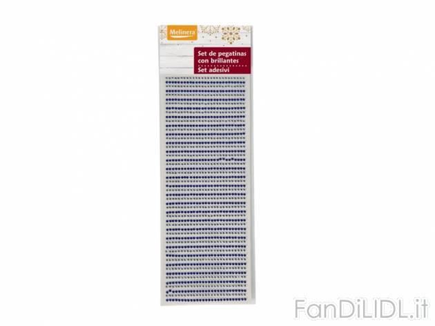 Adesivi strass in 3D Melinera, prezzo 1,49 &#8364; per Alla confezione 
- A ...