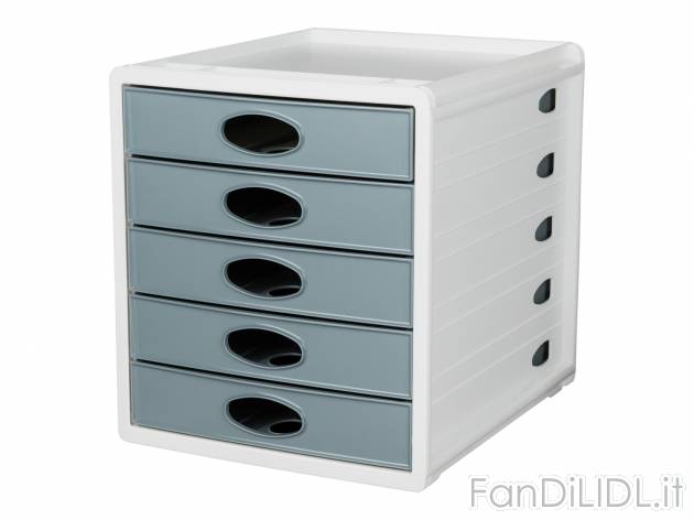 Box per ufficio con 5 cassetti United Office, prezzo 14.99 € 
- 28,5 x 32 x 33,5 ...