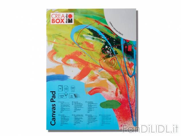 Blocco tela canvas , prezzo 7,99 &#8364; per Alla confezione 
- 100% cotone ...