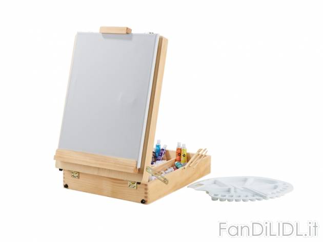 Set cavalletto da pittore in valigetta , prezzo 24,99 &#8364; per Al set 
Inclusi: ...