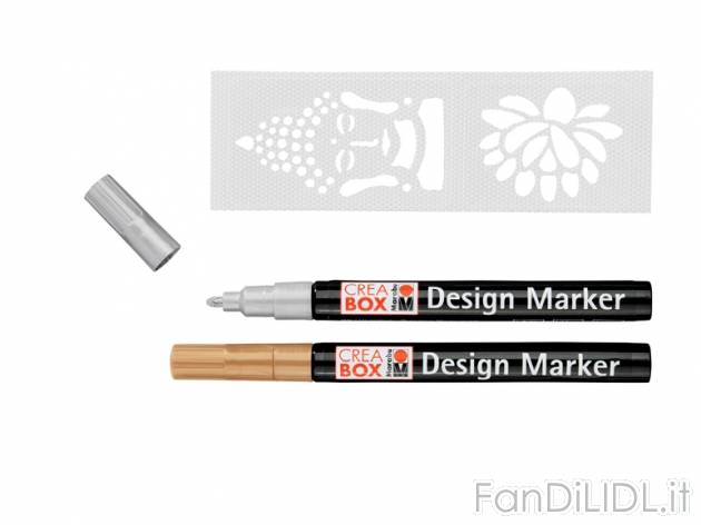 Set colori con stencil , prezzo 3,99 &#8364; per Al set 
- Utilizzabile su ...