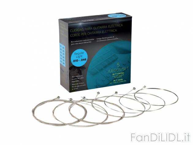 Set corde di ricambio per chitarra 