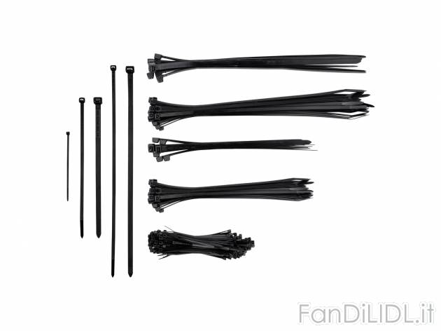 Set fascette fermacavo Parkside, prezzo 2.99 € 
251 pezzi 
- In diverse lunghezze ...