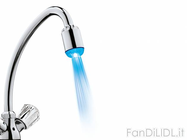 Riduttore di flusso a LED Miomare, prezzo 3.99 € 
- LED e sensore di temperatura ...