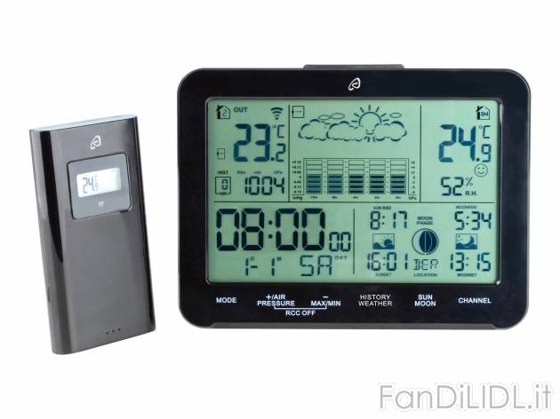 Stazione meteorologica Auriol, prezzo 14.99 € 
- Display con retroilluminazione ...