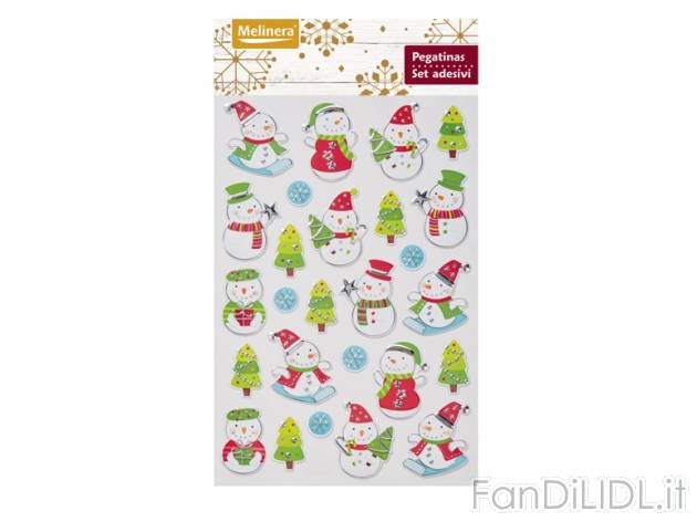 Set adesivi natalizi Melinera, prezzo 0,99 &#8364; per Al set 
- A scelta tra ...