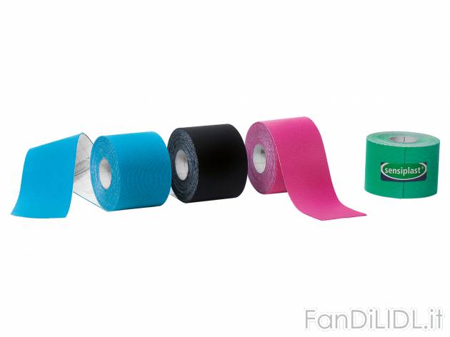 Nastro kinesiologico Sensiplast, prezzo 9.99 &#8364; 
4 pezzi 
- Pu&ograve; ...