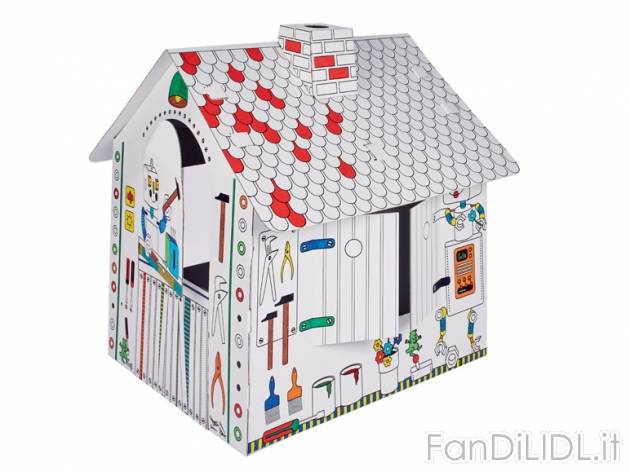 Casetta in cartone da colorare , prezzo 9,99 &#8364; per Alla confezione 
- ...