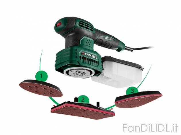 Smerigliatrice multifunzione 3 in 1 Parkside, prezzo 29,99 &#8364; per Alla ...