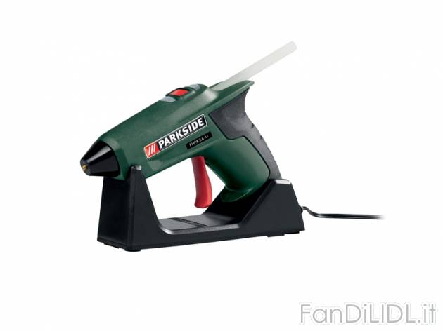 Pistola per colla a caldo ricaricabile Parkside, prezzo 14,99 &#8364; per Alla ...
