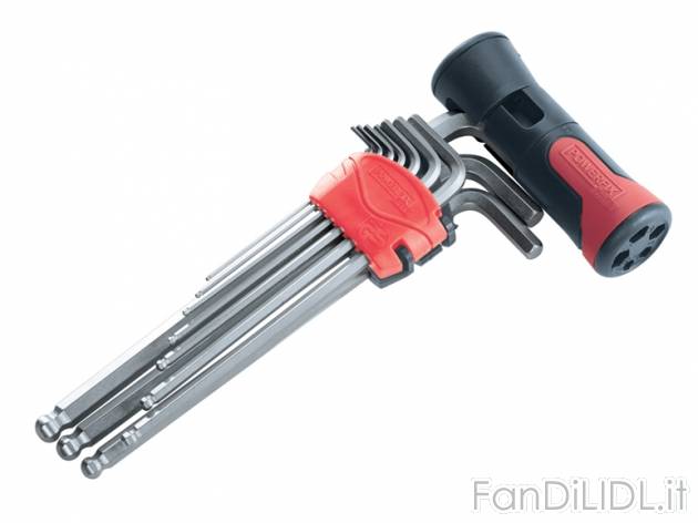 Set chiavi a brugola Powerfix, prezzo 5,99 &#8364; per Al set 
- In acciaio ...