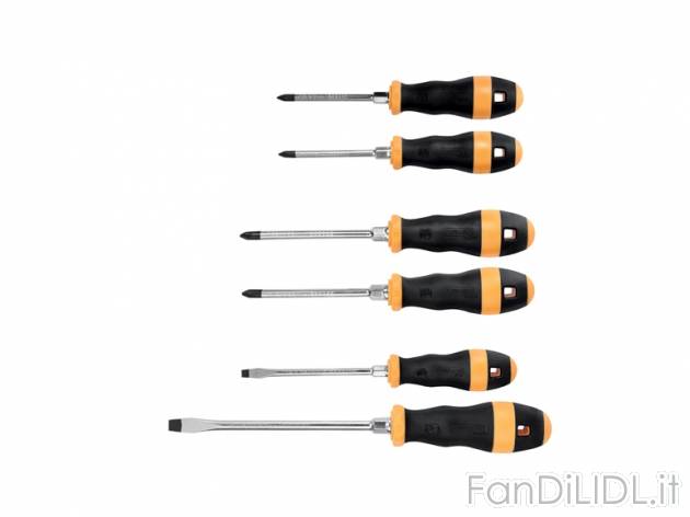 Set cacciaviti Powerfix, prezzo 6,99 &#8364; per Al set 
- Con punte magnetiche ...