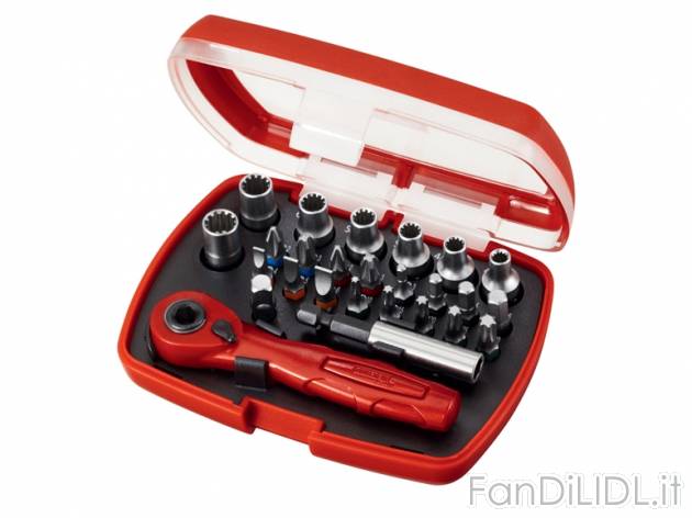 Set bussole/bit con cricchetto Powerfix, prezzo 7,99 &#8364; per Al set 
- In ...