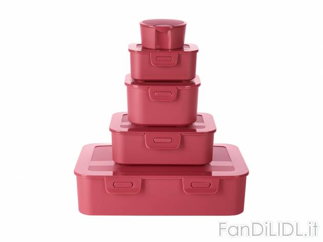 Set contenitori salvafreschezza Ernesto, prezzo 3.99 &#8364; 
5 pezzi 
- Lavabili ...