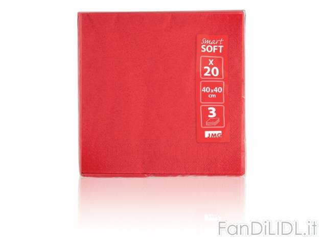 Tovaglioli rossi , prezzo 0,99 &#8364; per Alla confezione 
- 3 veli 
- 20 ...