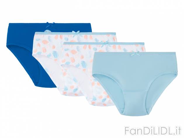 Slip da bambina , prezzo 4.99 EUR 
Slip da bambina 4 pezzi - Misure: 1-6 anni 
- ...