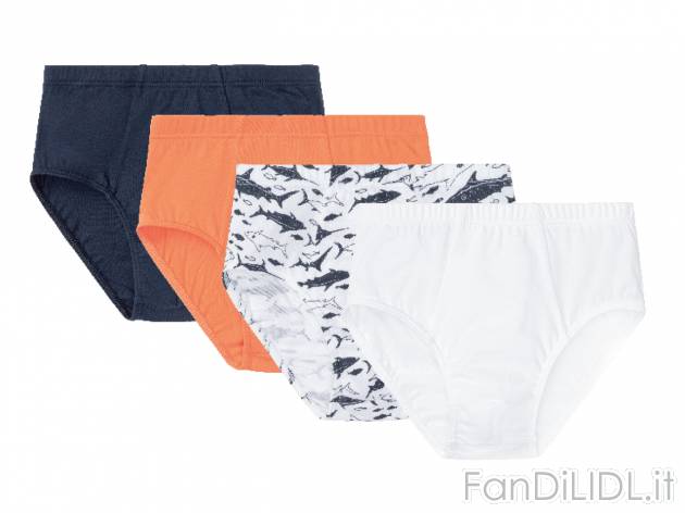 Slip da bambino , prezzo 4.99 EUR 
Slip da bambino 4 pezzi - Misure: 1-6 anni 
- ...