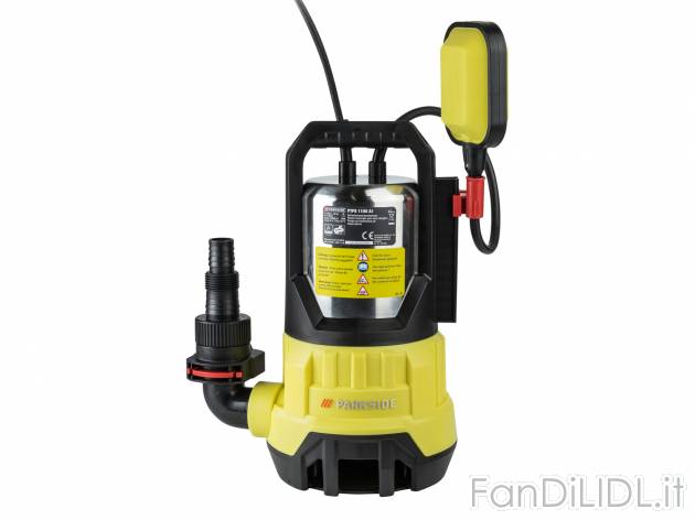 Pompa ad immersione per acque scure Parkside, prezzo 49.00 € 
- Corpo in acciaio ...