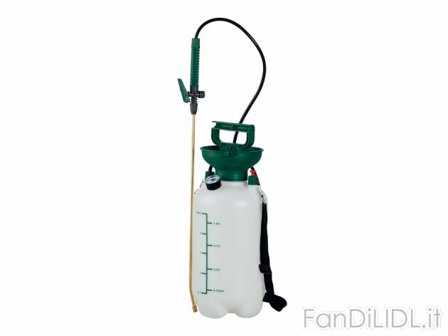 Spruzzatore manuale a pressione Parkside, prezzo 9.99 &#8364; 
5 L 
- Utilizzo ...
